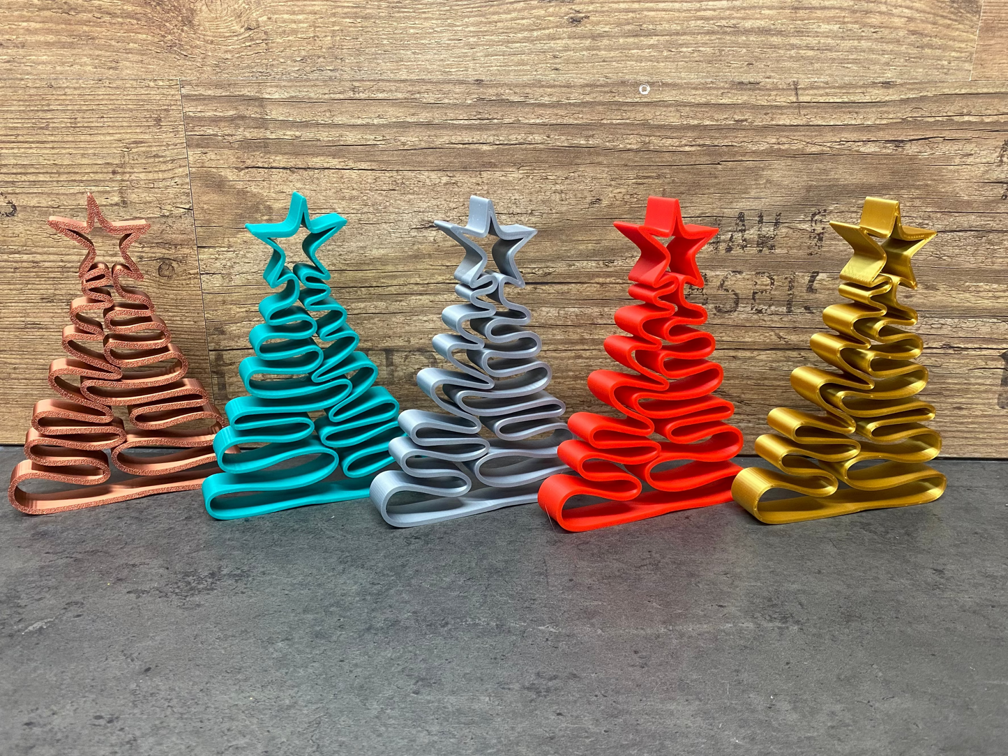 Moderner Deko-Weihnachtsbaum – 3D-gedruckt aus PLA