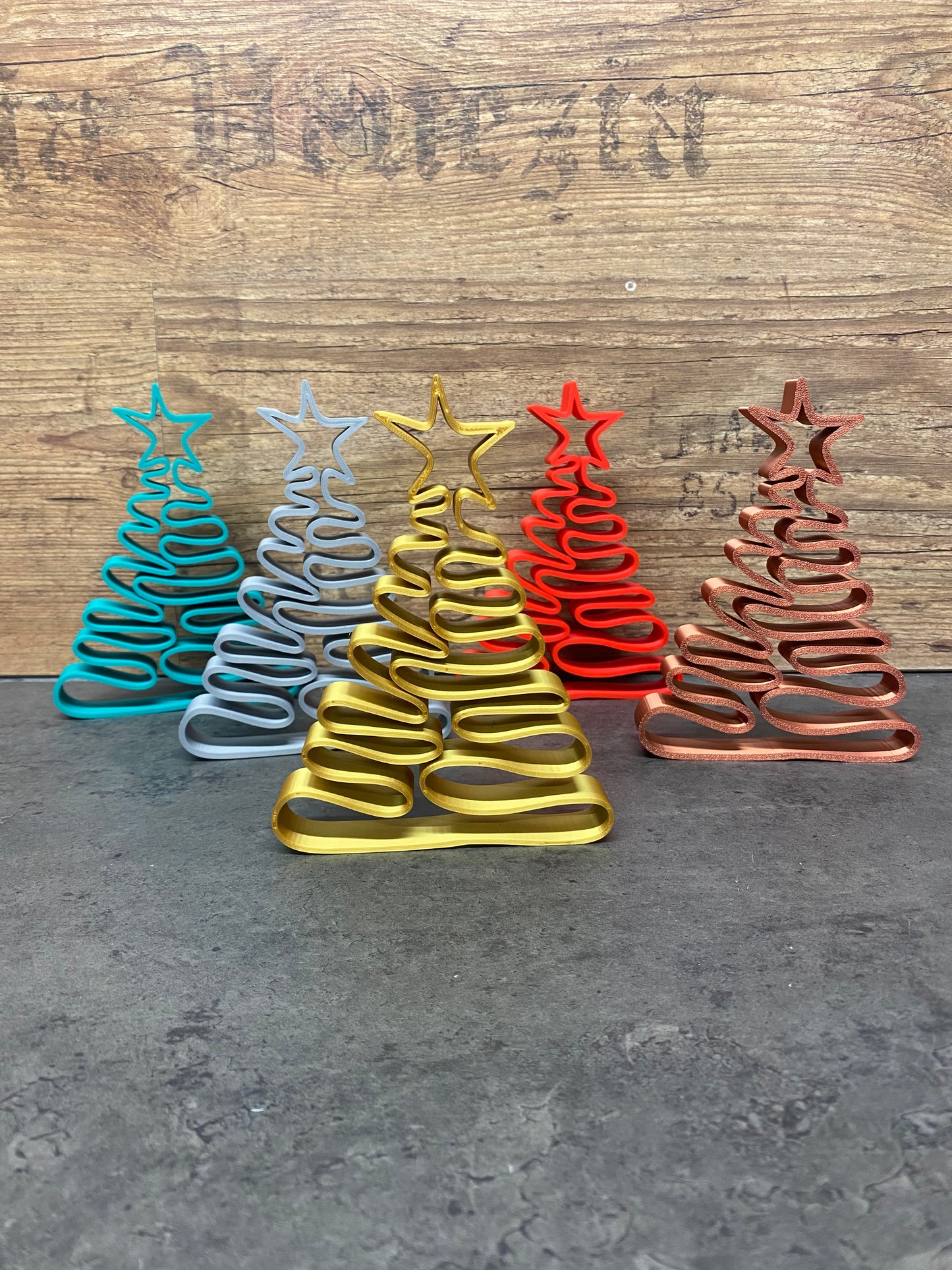 Moderner Deko-Weihnachtsbaum – 3D-gedruckt aus PLA