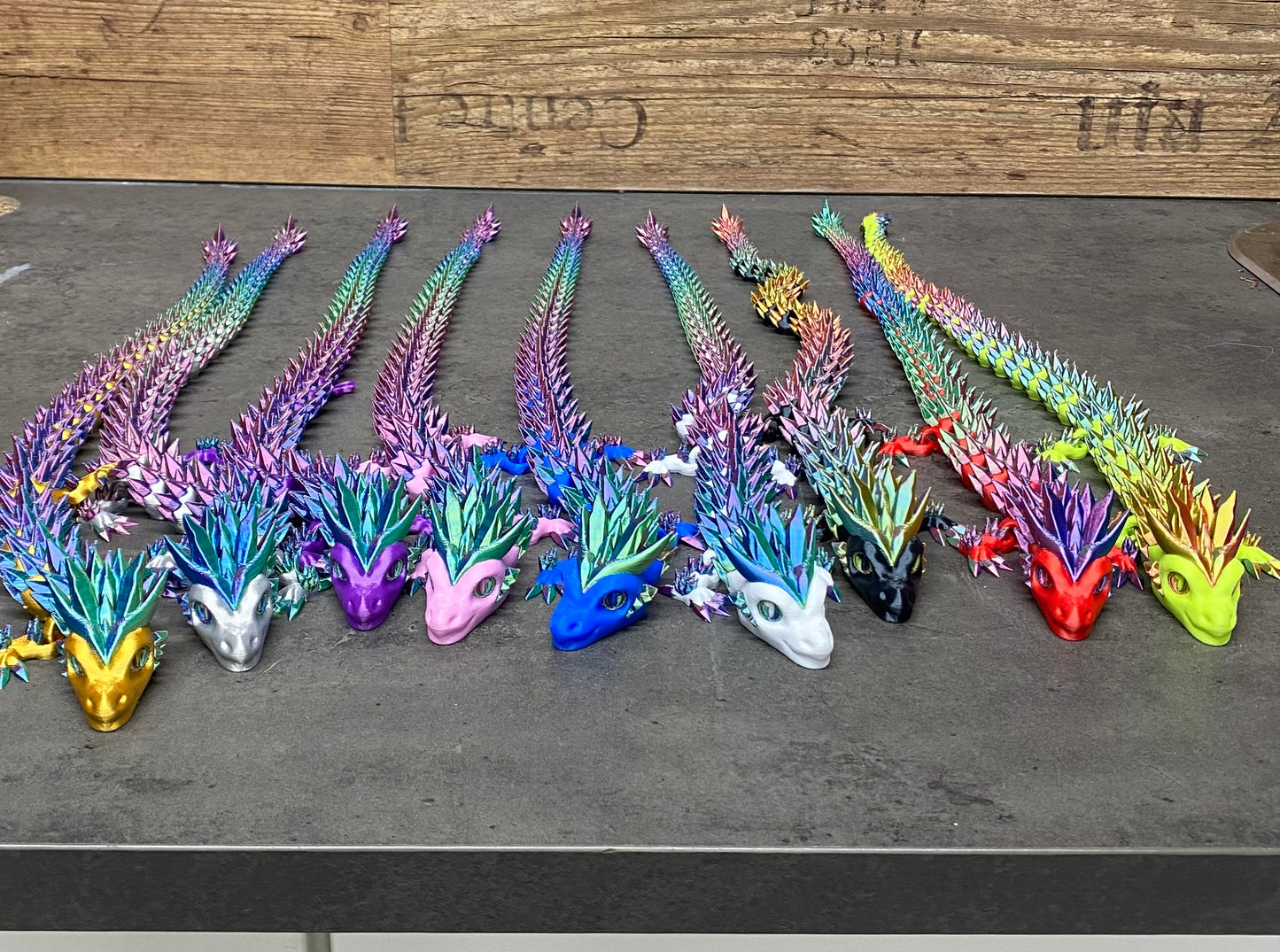 Beweglicher Drache 3D gedruckt – Fantasie zum Anfassen