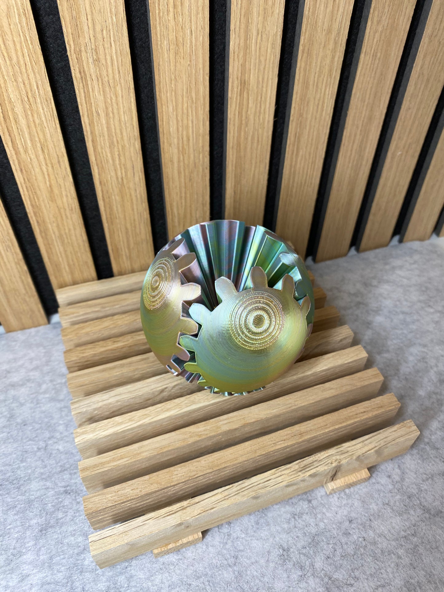 Fidget Gear Ball – 3D‑gedrucktes Zahnrad‑Fidget für Stressabbau & Fokus