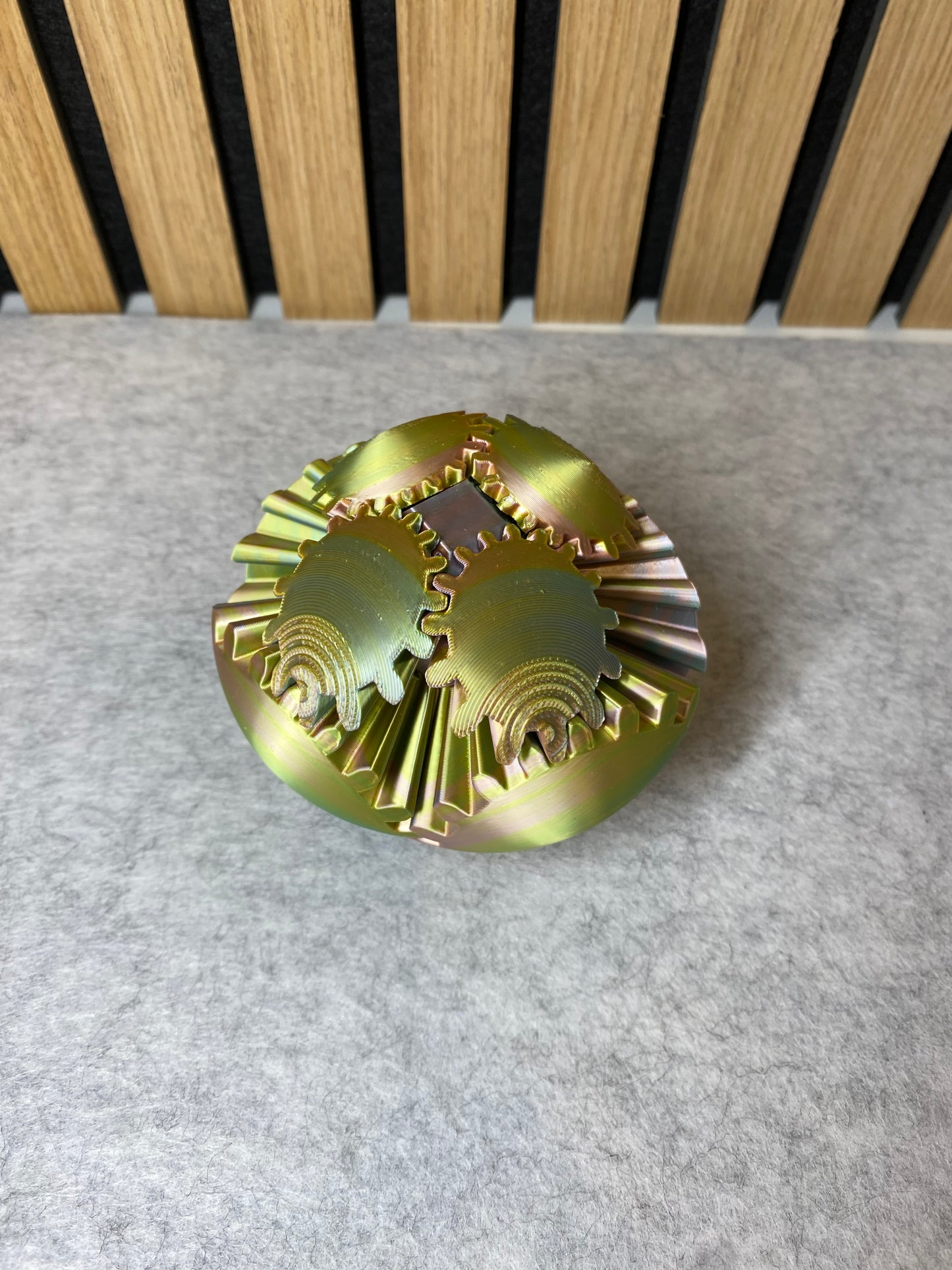 Fidget Gear Ball – 3D‑gedrucktes Zahnrad‑Fidget für Stressabbau & Fokus