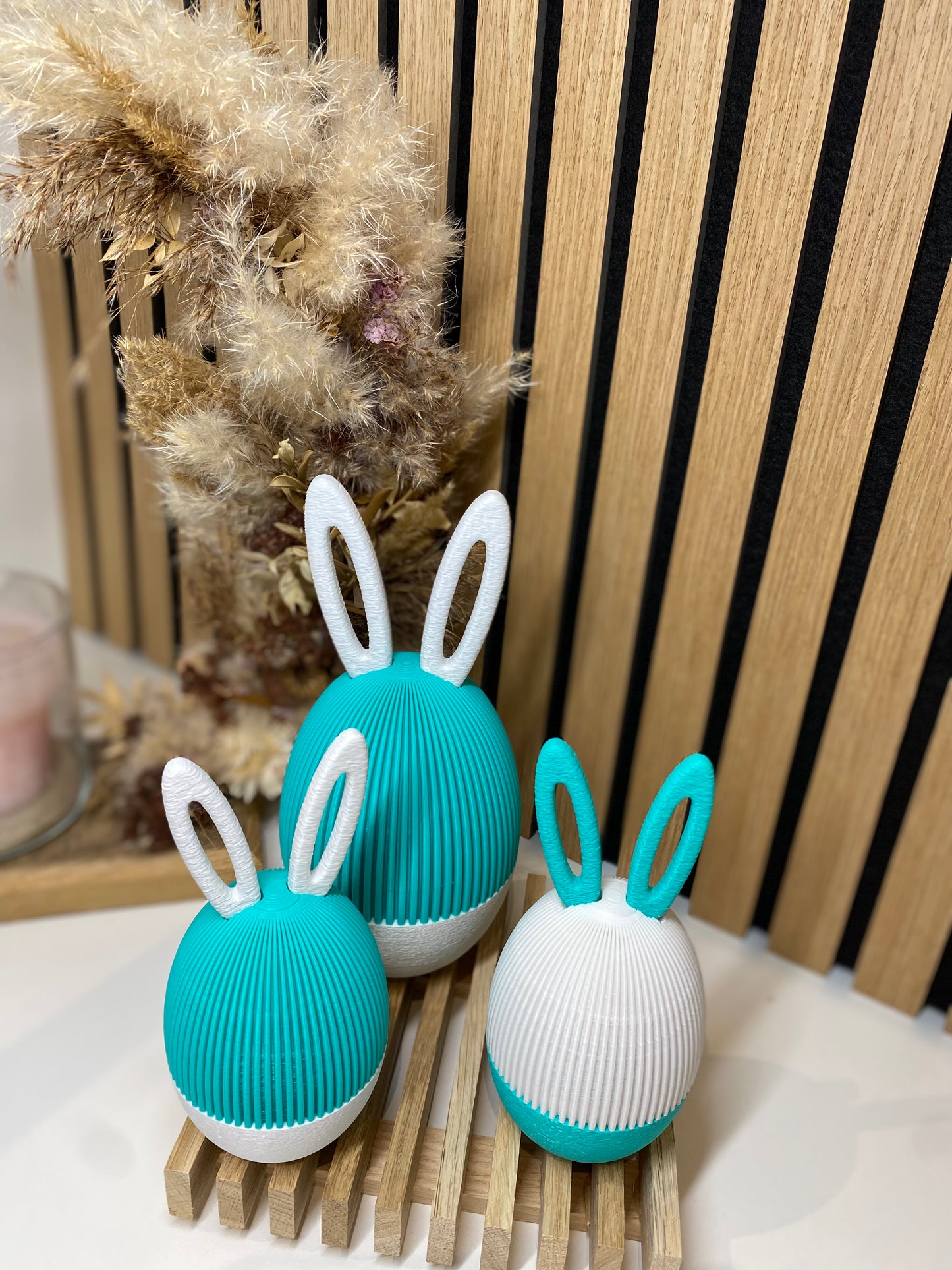 Deko Osterei mit Ohren eyecatcher Ostern Eier Schraubbar zum befüllen PLA 3D-Druck süße Osterei Kinder Überraschungsei Sale Last Minute