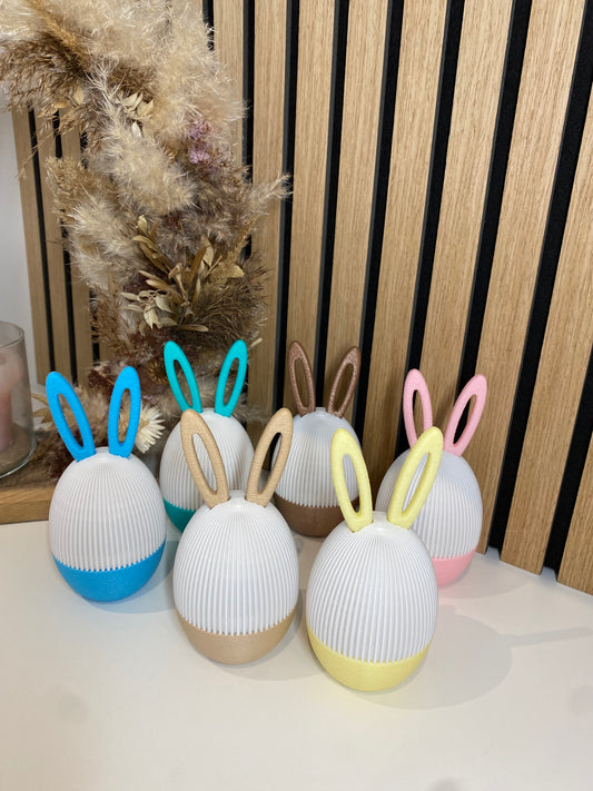 Deko Osterei mit Ohren eyecatcher Ostern Eier Schraubbar zum befüllen PLA 3D-Druck süße Osterei Kinder Überraschungsei Sale Last Minute