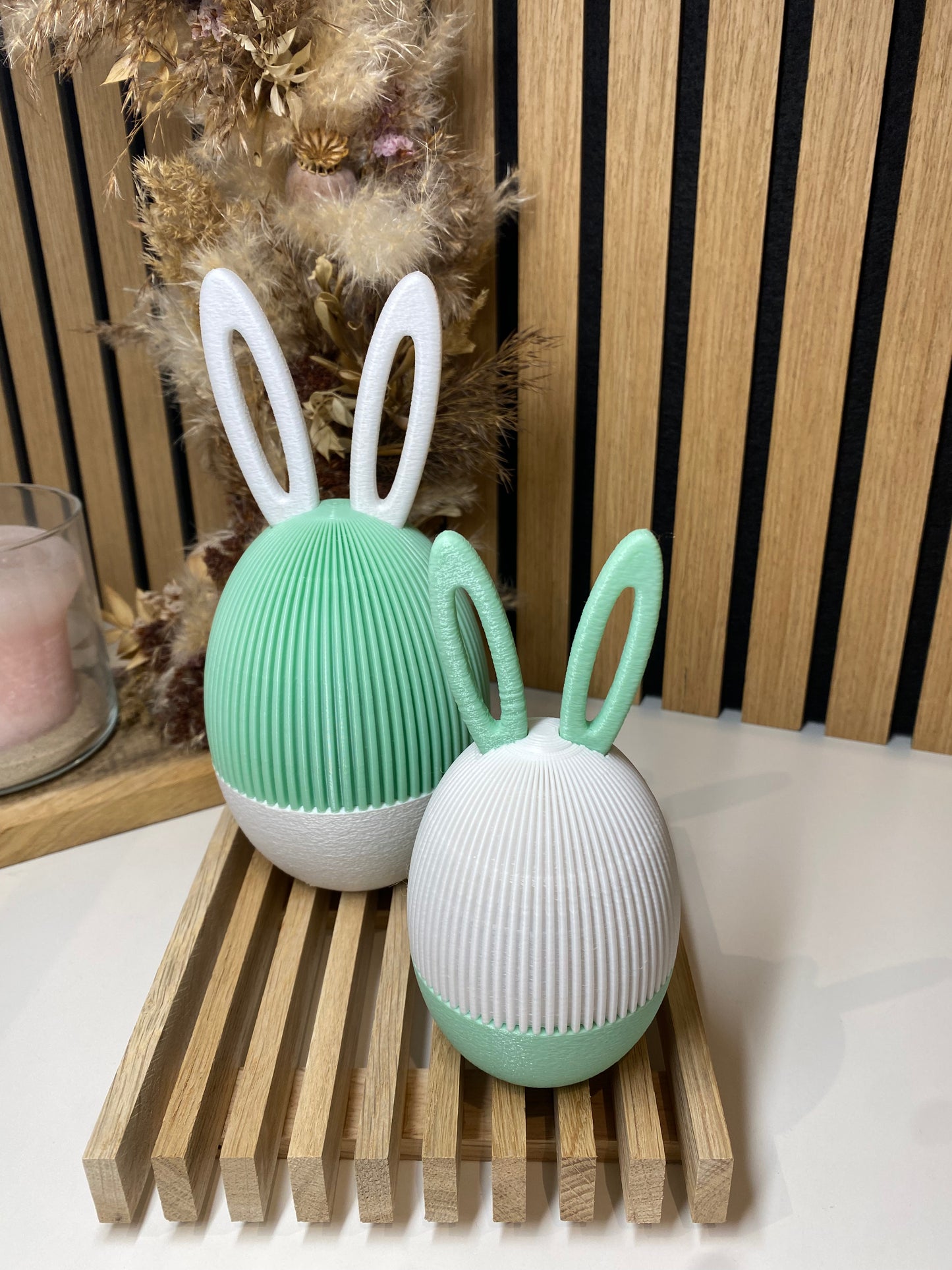 Deko Osterei mit Ohren eyecatcher Ostern Eier Schraubbar zum befüllen PLA 3D-Druck süße Osterei Kinder Überraschungsei Sale Last Minute
