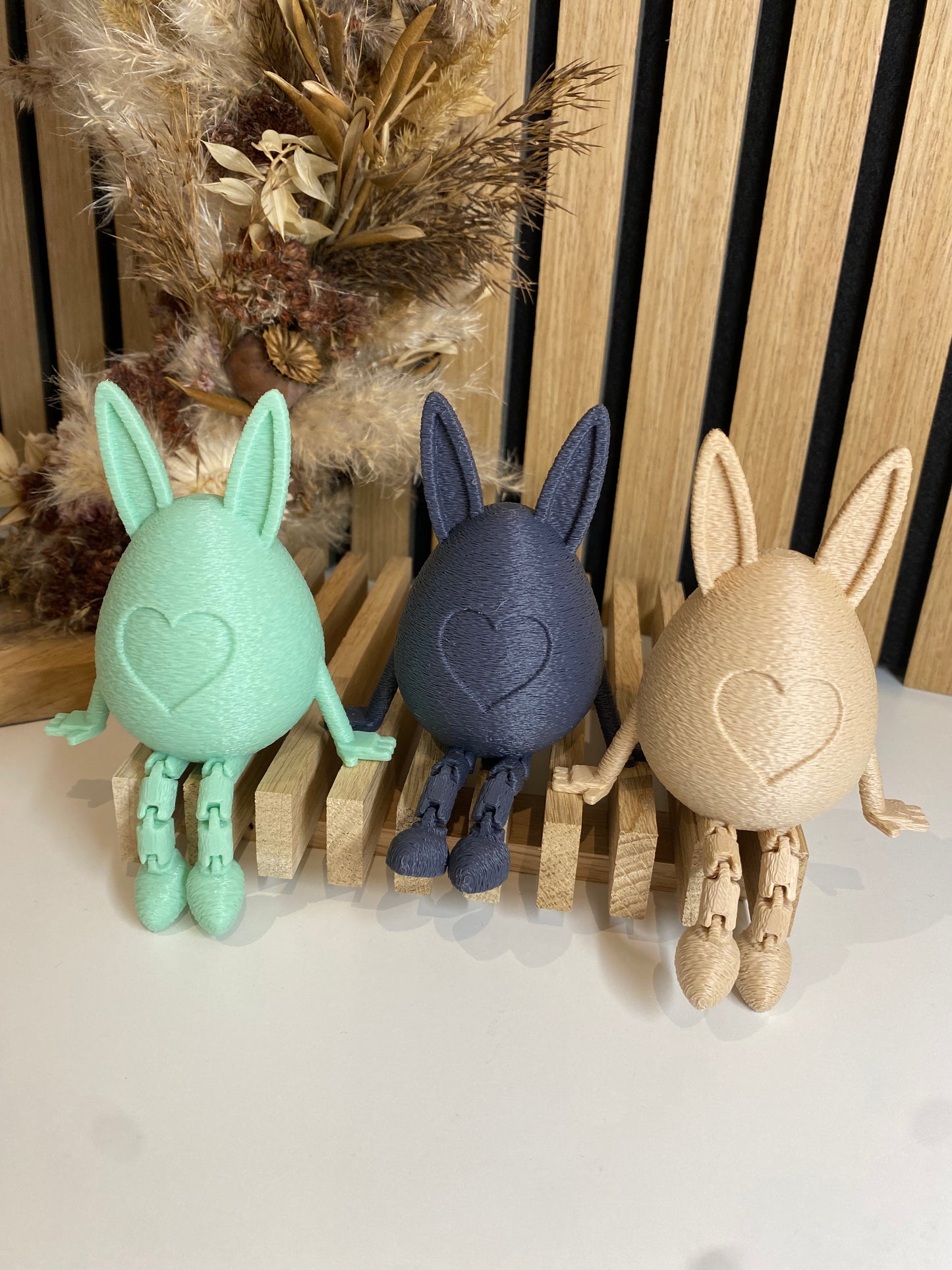 Osterhasen - Ei mit beweglichen Beinen - tolle Osterdeko in drei Größen