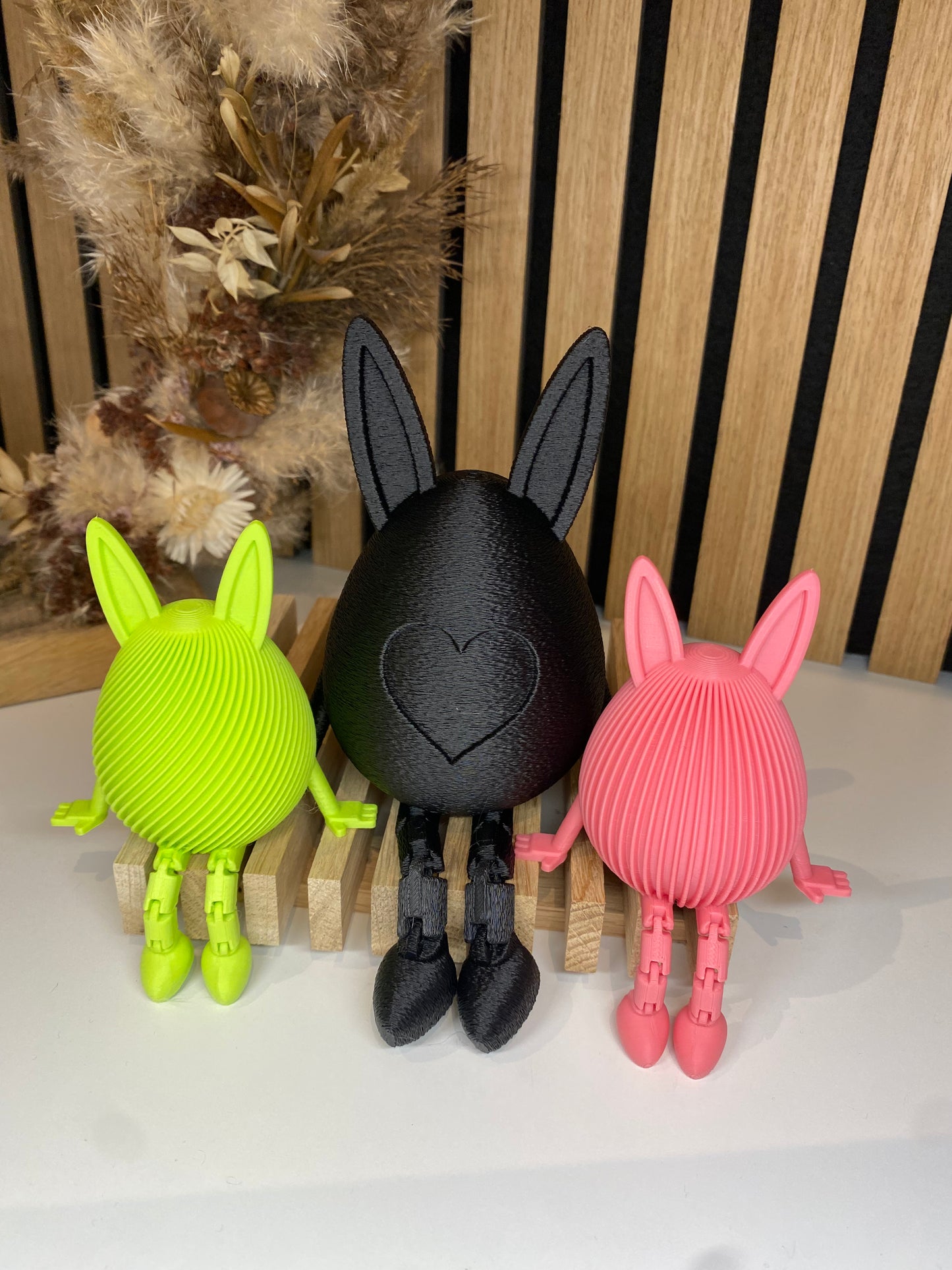 Osterhasen - Ei mit beweglichen Beinen - tolle Osterdeko in drei Größen