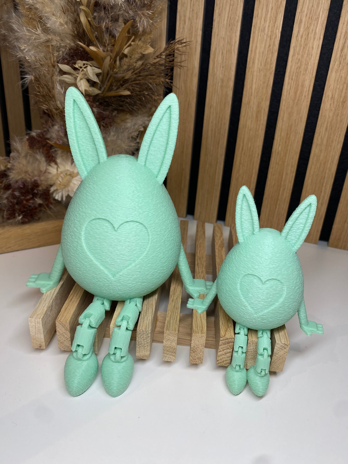 Osterhasen - Ei mit beweglichen Beinen - tolle Osterdeko in drei Größen