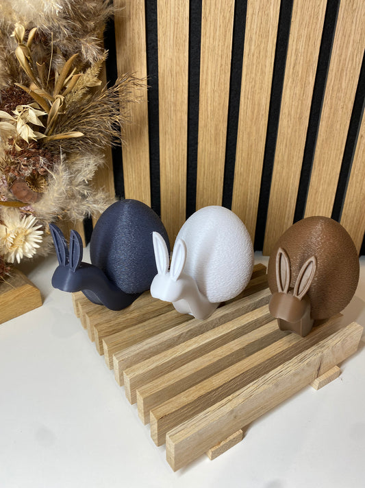 Oster Schnecke mit Hasenohren – moderne Frühlingsdeko – 3 Designs – orginelle Osterdekoration