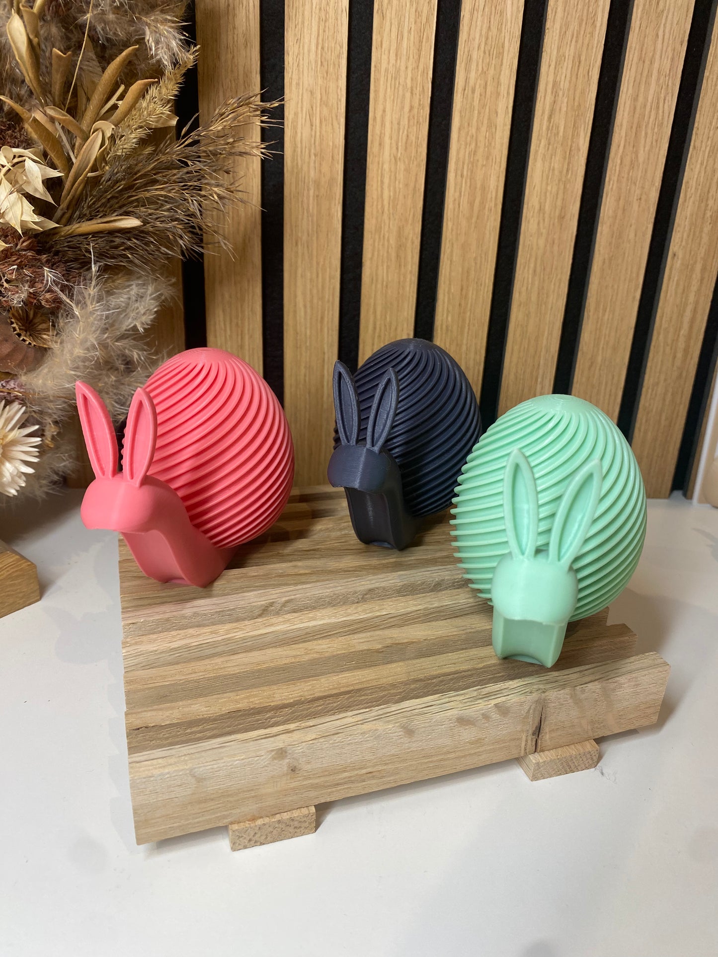Oster Schnecke mit Hasenohren – moderne Frühlingsdeko – 3 Designs – orginelle Osterdekoration