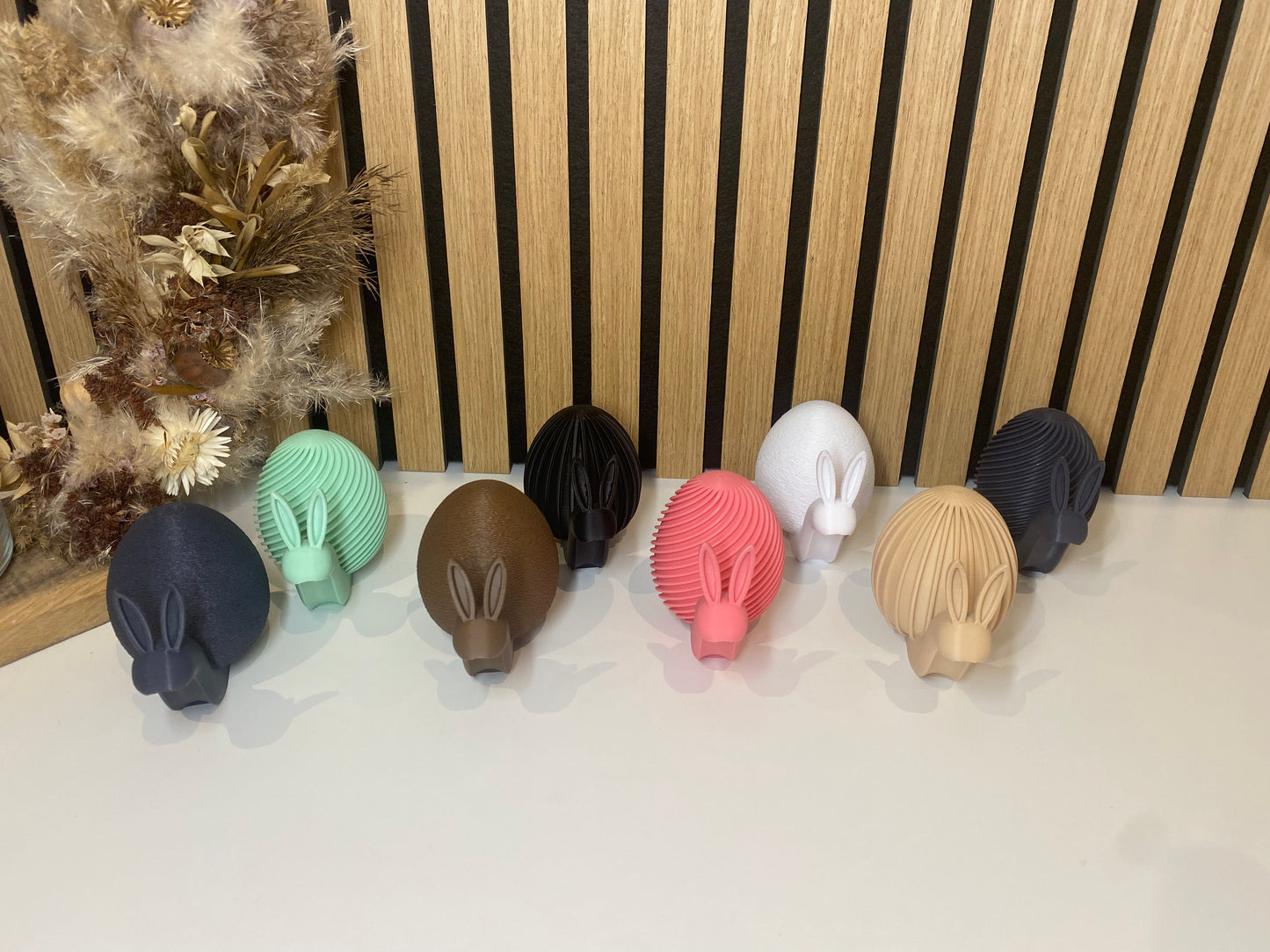Oster Schnecke mit Hasenohren – moderne Frühlingsdeko – 3 Designs – orginelle Osterdekoration