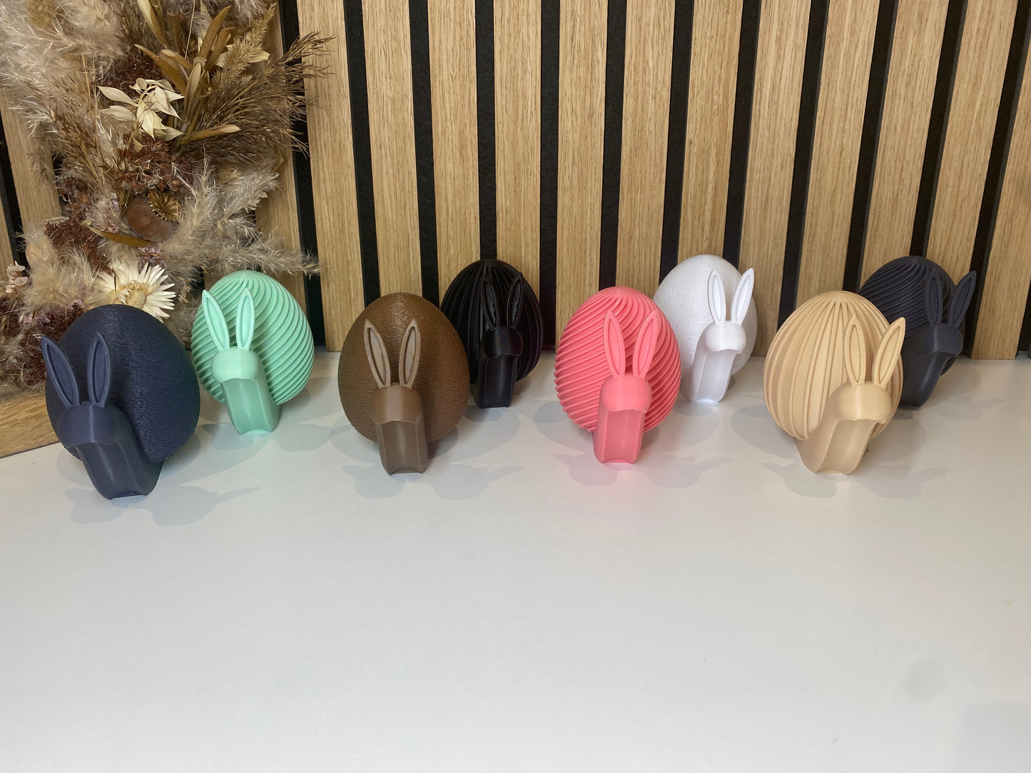 Oster Schnecke mit Hasenohren – moderne Frühlingsdeko – 3 Designs – orginelle Osterdekoration