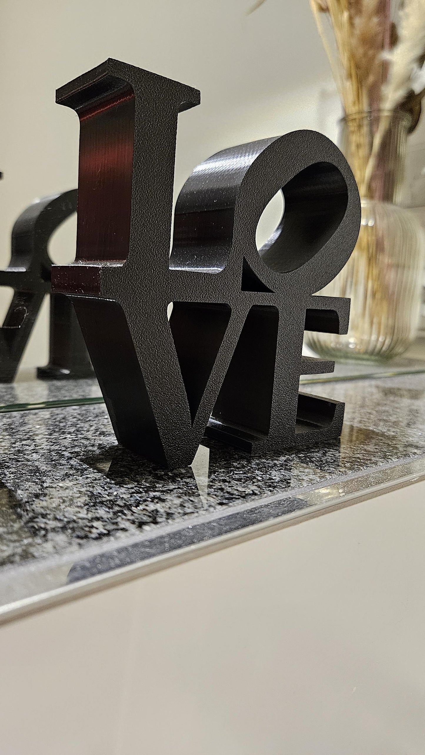 LOVE - Schriftzug, Valentinstag, Deko, Modern, Art, Wohnen, Wohnzimmer, Sculpture