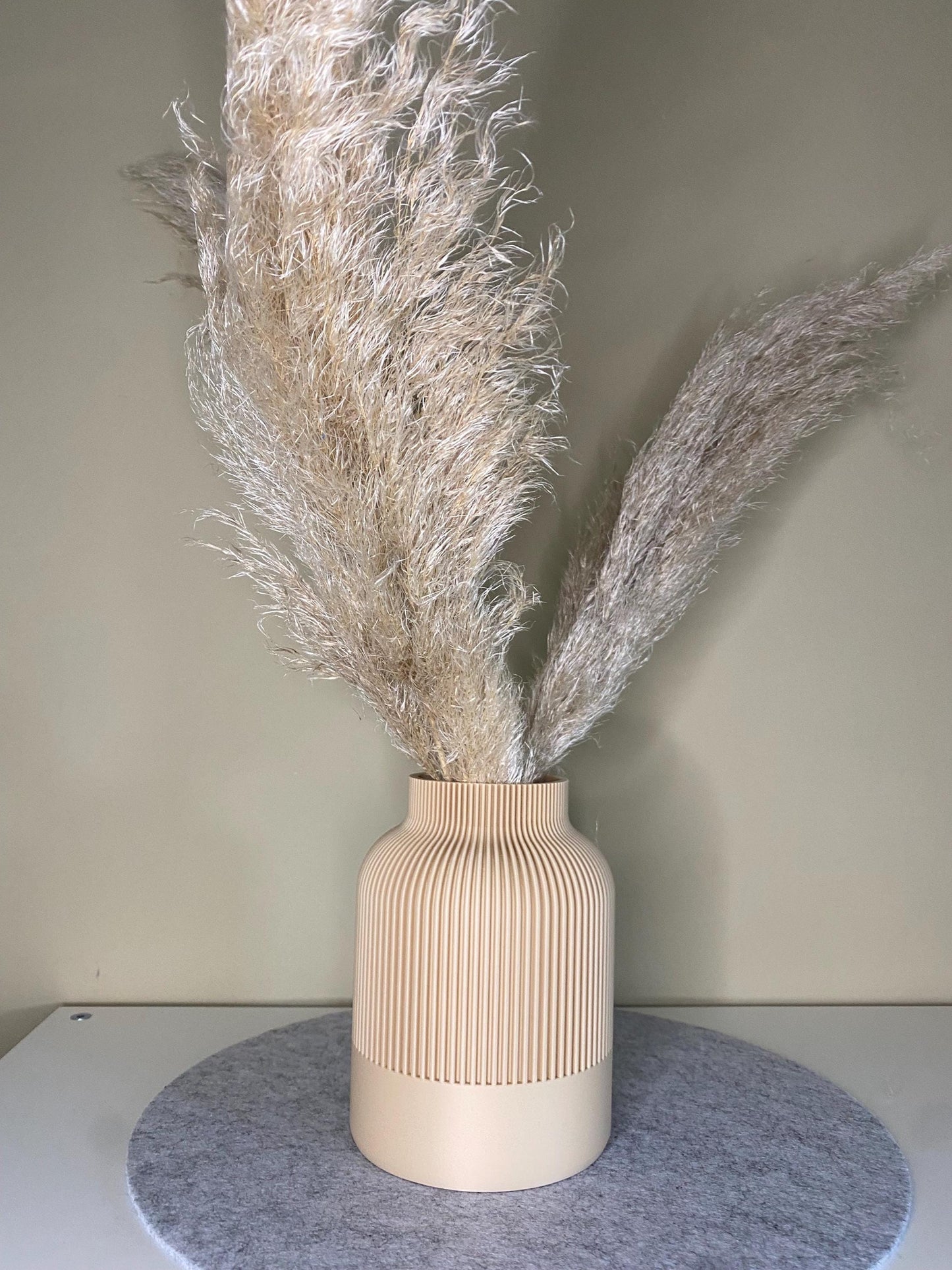 Blumenvase für Trockenblumen – Geschenk zum Muttertag | Boho & Japandi Stil | Nachhaltiger 3D-Druck aus PLA