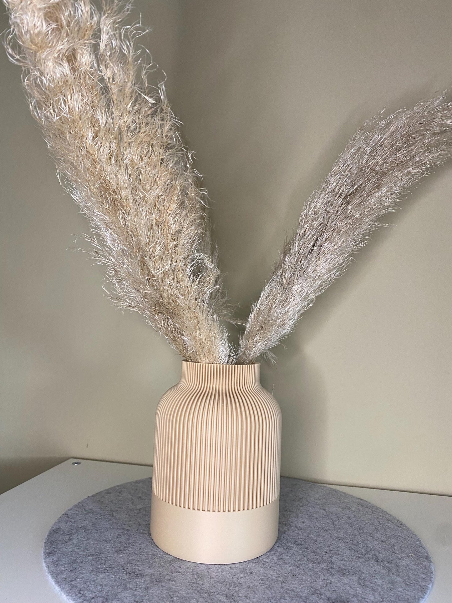 Blumenvase für Trockenblumen – Geschenk zum Muttertag | Boho & Japandi Stil | Nachhaltiger 3D-Druck aus PLA