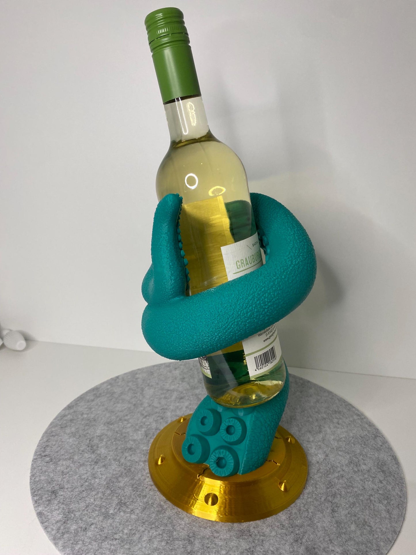 🐙 Octopus Tentakel Flaschenhalter – Maritimes Design trifft Weinleidenschaft