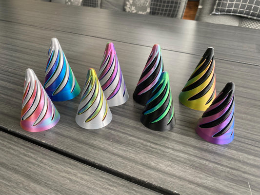 Spiral Cone Fidget Toy – Hypnotisches Spiral Drehspielzeug – 3D-gedrucktes Stressabbau Gadget – Beruhigendes Fidget Spinner Geschenk Motorik
