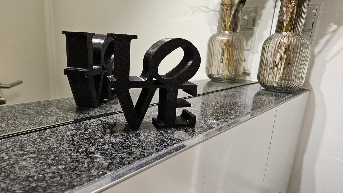 LOVE - Schriftzug, Valentinstag, Deko, Modern, Art, Wohnen, Wohnzimmer, Sculpture