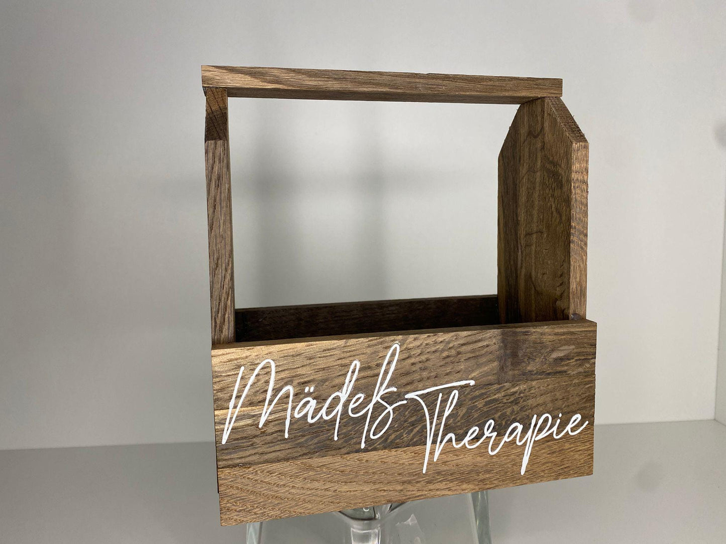 Holz Geschenkkorb Geschenkset Geschenk Mitbringsel Wellness Geschenkidee Holzkorb Badesalz Augenmaske Beauty Auszeit Mädels Therapie