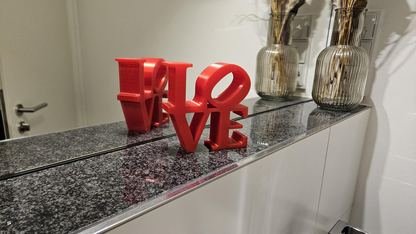 LOVE - Schriftzug, Valentinstag, Deko, Modern, Art, Wohnen, Wohnzimmer, Sculpture
