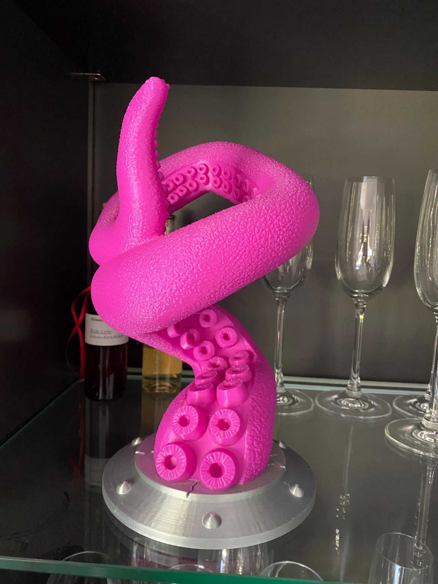 🐙 Octopus Tentakel Flaschenhalter – Maritimes Design trifft Weinleidenschaft