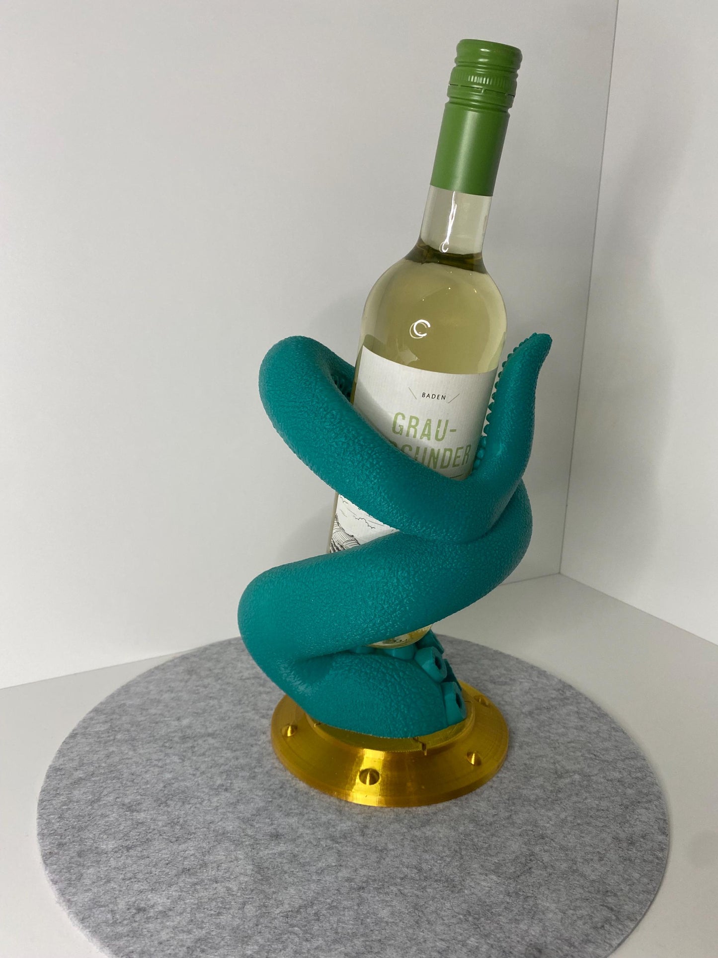 🐙 Octopus Tentakel Flaschenhalter – Maritimes Design trifft Weinleidenschaft