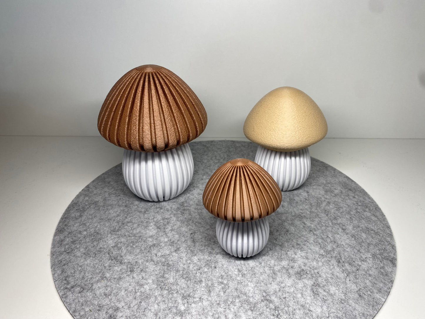 Pilz Herbstdekoration - 3D-gedruckte Pilze in 3 verschiedenen Größen