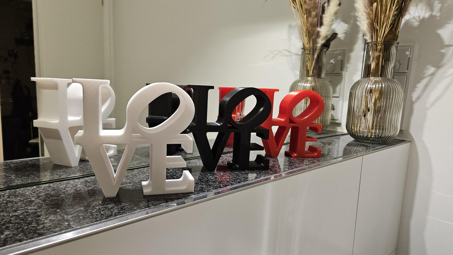 LOVE - Schriftzug, Valentinstag, Deko, Modern, Art, Wohnen, Wohnzimmer, Sculpture