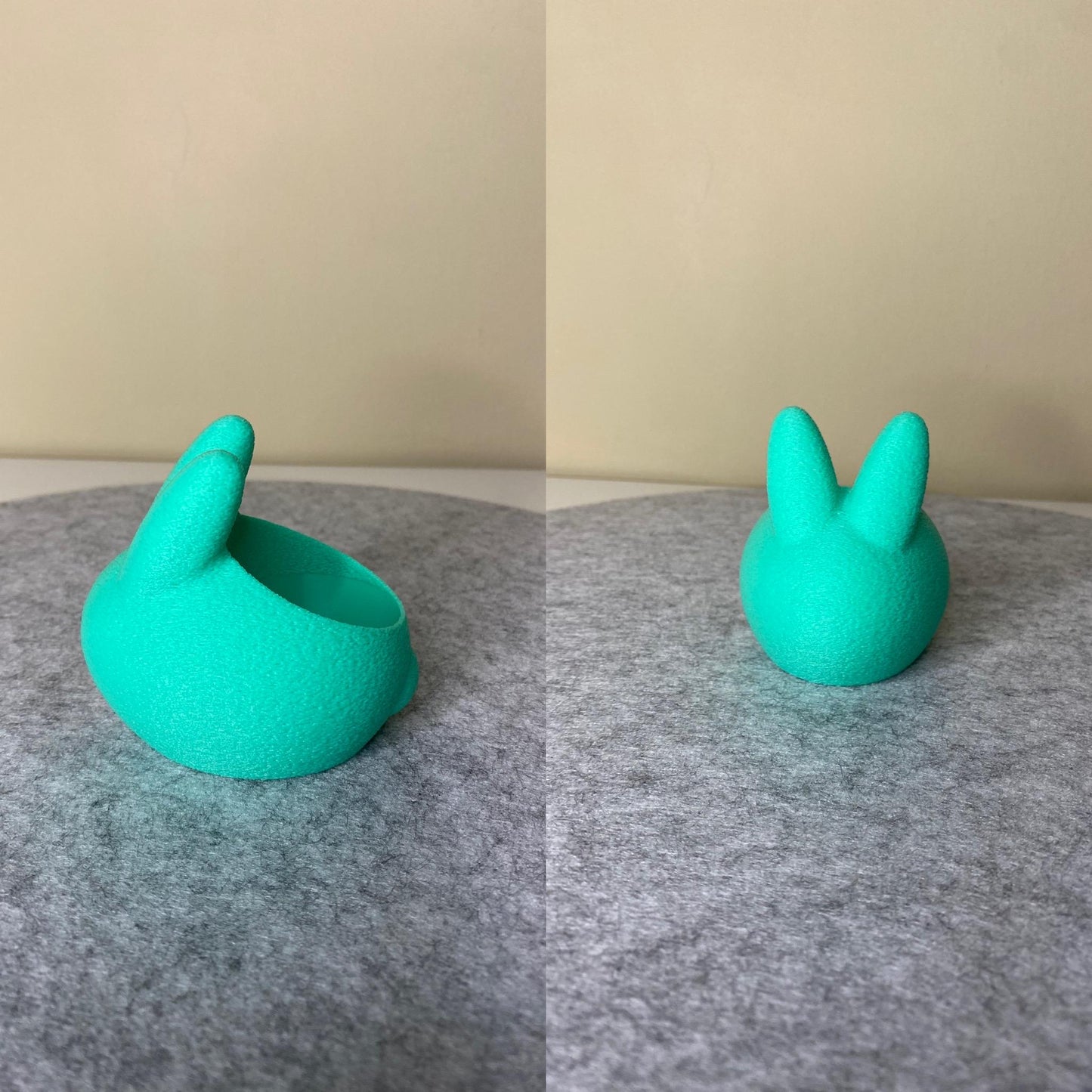 Osterhasen Teelichthalter - Hasenfigur Oster Deko Frühlings Deko Familie Last Minute Geschenkidee Ostern - nur LED Lichter 3D Druck