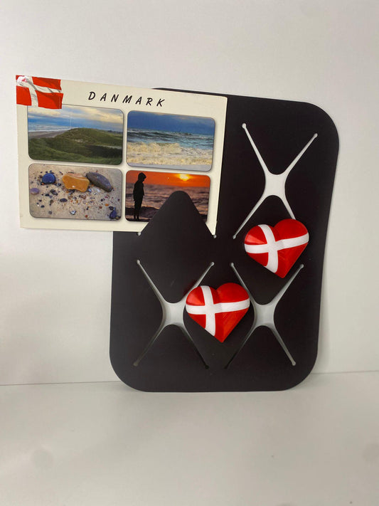 Magnetherz, Dänemark, Herzensland, Lieblingsland, Urlaub, Kühlschrankmagnet